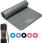 Koalas ® - Yogamat - Fitness Mat Grijs - Anti Slip Yoga Mat - Extra Dik 1cm - Draagtas & E-Book