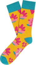 sokken 36-40 met bloemmotief