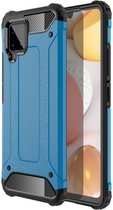 Samsung Galaxy A42 Hoesje Shock Proof Hybride Back Cover Lichtblauw