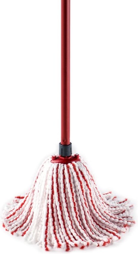 Vileda SuperMocio Microfiber&Power Vervanging - 1 per verpakking - Geschikt voor alle franjemopsystemen van Vileda