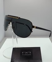 Versace-zonnebril-Zwart/Goud-Grijs-Shield