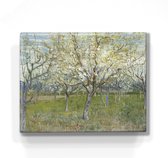 De roze boomgaard - Vincent van Gogh - 24x 19,5 cm - Niet van echt te onderscheiden schilderijtje op hout - Mooier dan een print op canvas - Laqueprint.