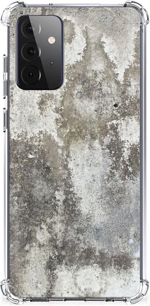 Samsung Galaxy A72 4G/5G Anti-Shock Hoesje Beton Print