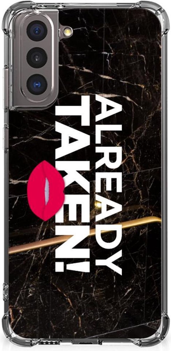 Samsung Galaxy S21 Telefoonhoesje met tekst Already Taken Black