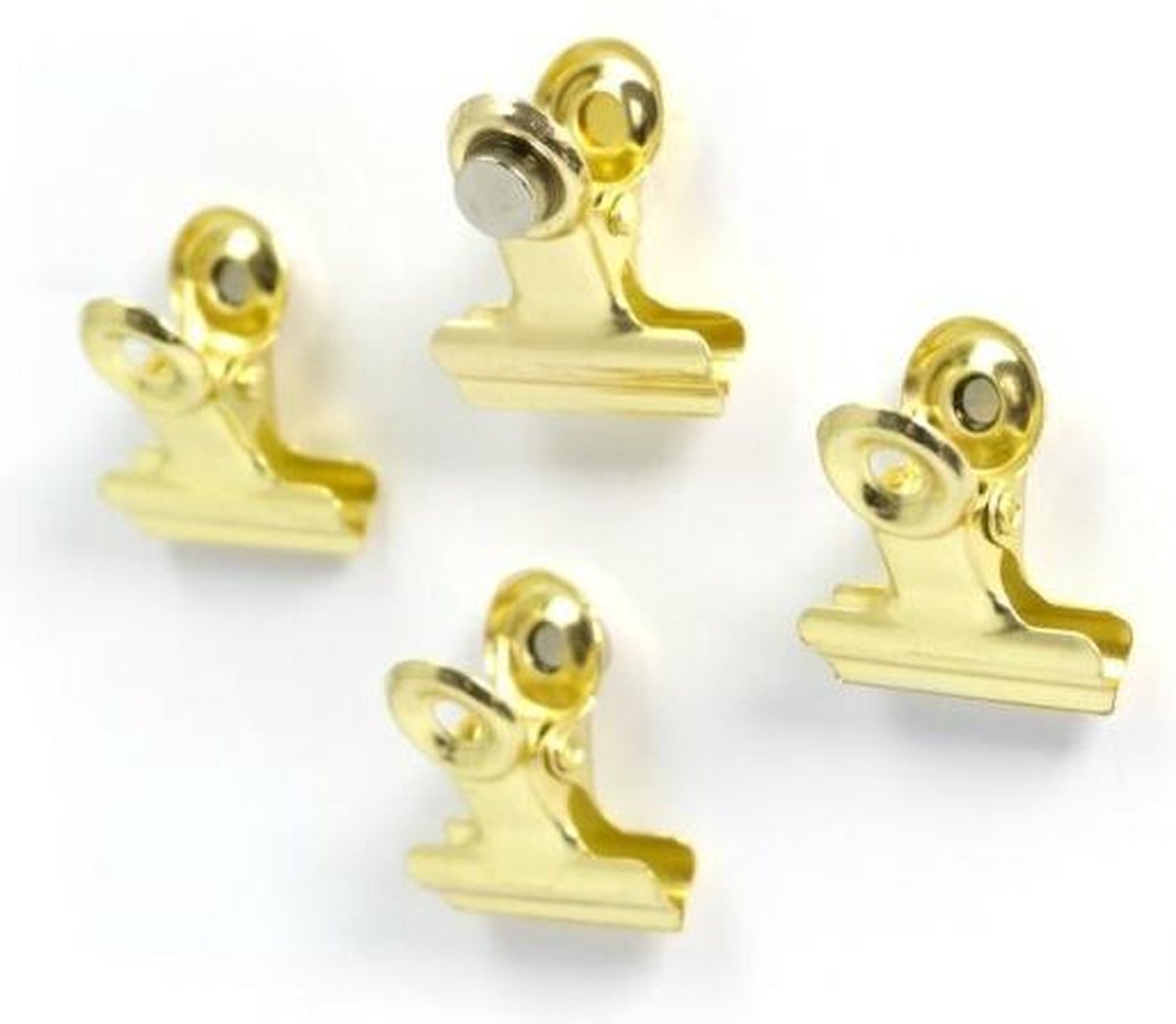 Trendform magneten Clip Graffa Mini messing set van 4