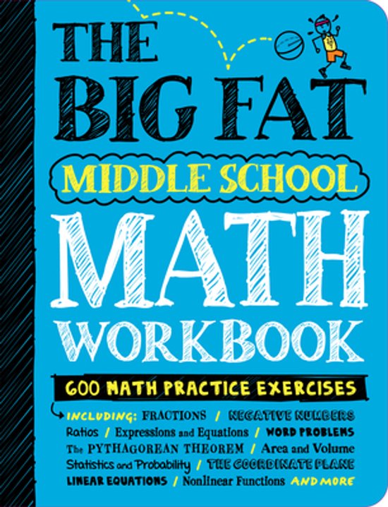 The Big Fat Middle School Math Workbook - cover