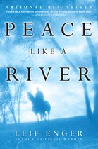 Boek 'Peace Like a River' met een ruiter te paard op een heuvel.