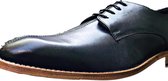 Chaussure homme tout cuir, pointure 42, bleu foncé- Grijs