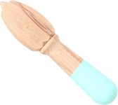 ZijTak - Citroen pers - Citrus - Limoen - Citroenpers - Handpers - Beukenhout - Manueel - Kwalitatief hout - Pastel blauw