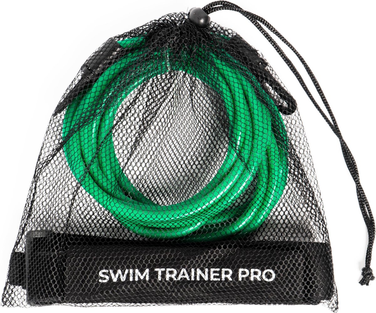 Swim Trainer Pro - Zwemelastiek Groen - 3 Meter - Volwassen - Zwem Training - Zwemgordel - Trainingsbanden - Zwem Weerstand - Vakantie accessoire voor in het zwembad - Zwemriem — afbeelding 3