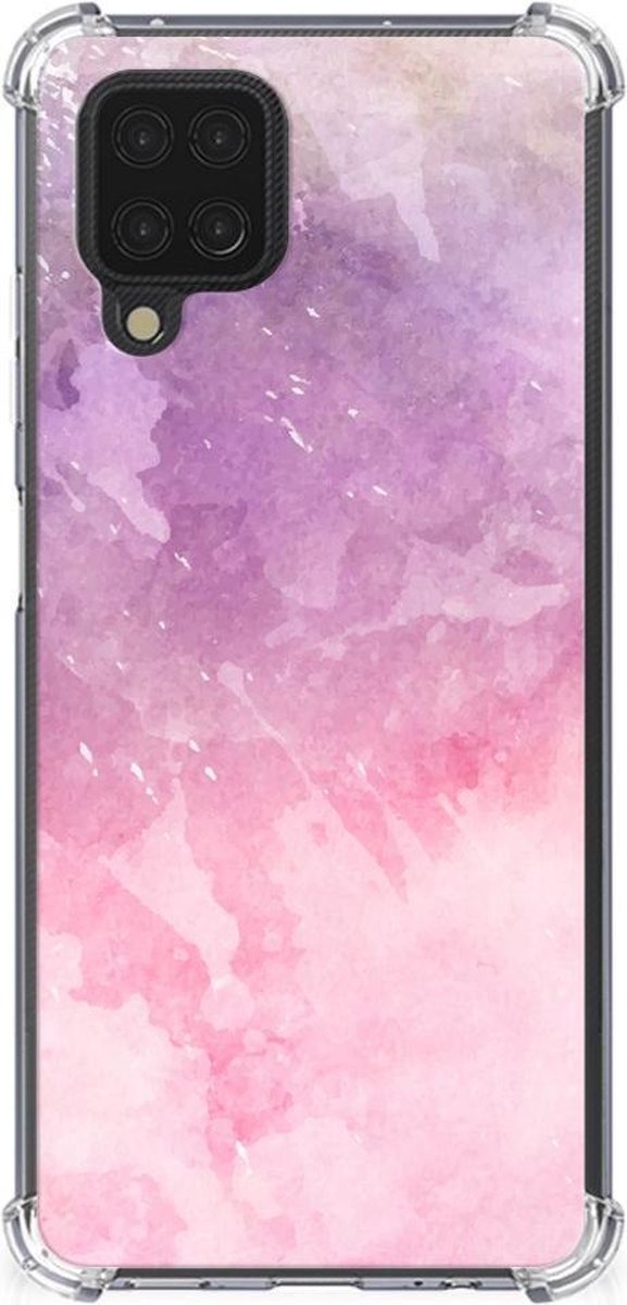 Back Cover Samsung Galaxy A12 Pink Purple Paint