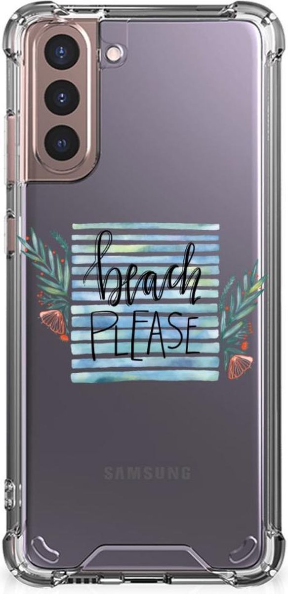 Samsung Galaxy S21 Plus Stevig Bumper Hoesje Boho Beach