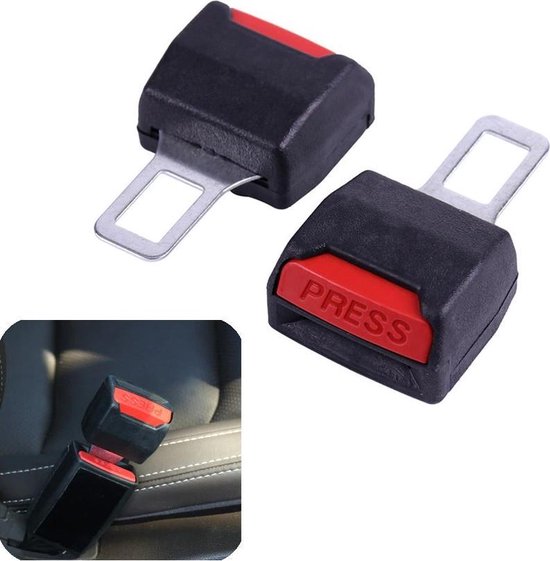 Just top 2 pièces clip de ceinture de sécurité de voiture silencieux voiture  à languette en métal - DIAYTAR SÉNÉGAL