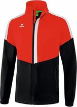 Erima Squad Allweather Jack Kind Rood-Zwart-Wit Maat 164