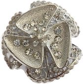 UITVERKOOP !! Petra's Sieradenwereld - Broche bloem strass (50230961)