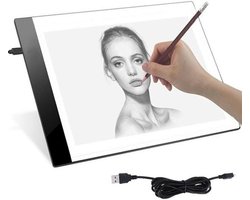 A4 LED Lightpad - Ultra Dun - Diamond Painting - Lichtbak - Overtrekhulp - Lichttafel - Ledbord - Meetlint - Tekentafel - Overtekenen - Tekenborden - Overtrekken