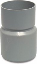 Verloopsok PVC-U 80 mm x 75 mm lijmmof x lijm spie grijs