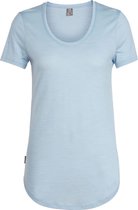 Icebreaker T-shirt Solace Dames Merinowol Lichtblauw Maat S