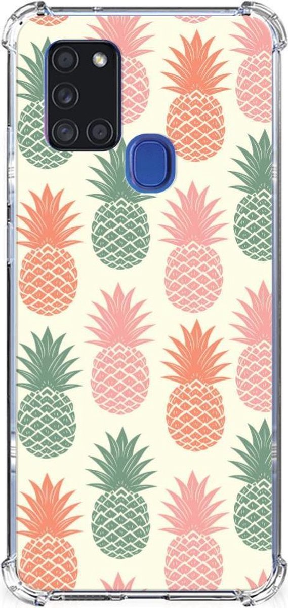 Samsung Galaxy A21s Beschermhoes Ananas