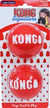 Kong hond Signature balls pak a 2 stuks, large.