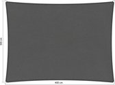 Shadow Comfort® Rechthoekige schaduwdoek waterafstotend - UV Bestendig - Zonnedoek - 300 x 400 x CM - Vintage Grey