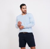 ULTRAMARINE Trui Heren met V Hals - Sweater Heren met Lange Mouwen - Truien Heren Volwassenen - Sweatshirt Heren - Longsleeve Heren - Trui Mannen - Pullover - Lichtblauw - XL