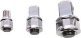 Silverline Ratelsleutel Adapter Set - 10, 13 en 19 mm. - 3 Delig