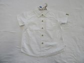 noukie's , jongens , overhemd korte mouw , wit , classic , 2 jaar 92