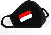 GetGlitterBaby - Katoen Mondkapje  / Wasbaar Mondmasker - Indonesië / Indonesische Vlag