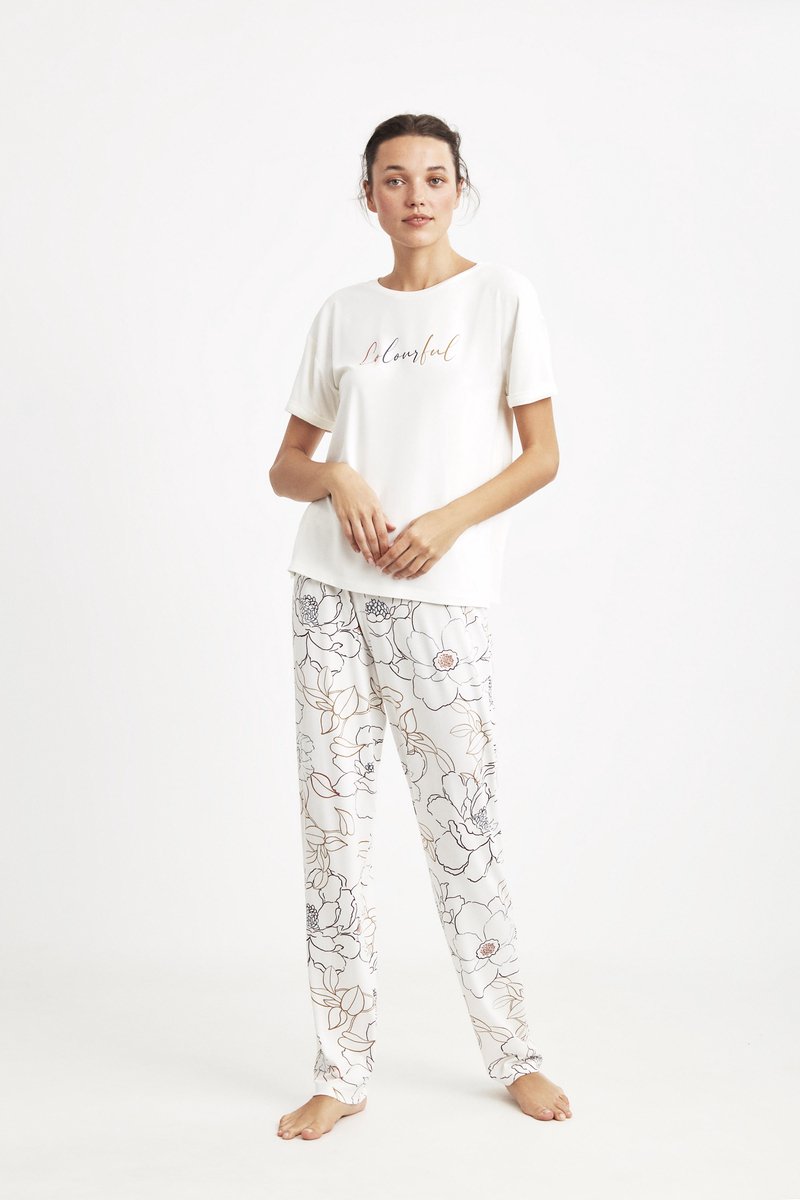 Catherine's - Dames Pyjama Set, Korte Mouwen - XL