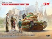 1:35 ICM 35338 FCM 36 with French Tank Crew Plastic kit