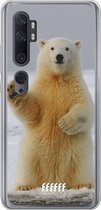 Xiaomi Mi Note 10 Hoesje Transparant TPU Case - Polar Bear #ffffff