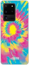 Samsung Galaxy S20 Ultra Hoesje Transparant TPU Case - Psychedelic Tie Dye #ffffff