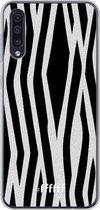 Samsung Galaxy A50 Hoesje Transparant TPU Case - Zebra Print #ffffff