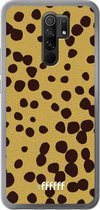 Xiaomi Redmi 9 Hoesje Transparant TPU Case - Cheetah Print #ffffff