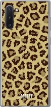 Samsung Galaxy Note 10 Hoesje Transparant TPU Case - Jaguar Print #ffffff