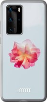 Huawei P40 Pro Hoesje Transparant TPU Case - Rouge Floweret #ffffff