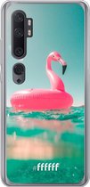 Xiaomi Mi Note 10 Hoesje Transparant TPU Case - Flamingo Floaty #ffffff