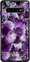 Samsung Galaxy S10 Hoesje TPU Case - Purple Geode #ffffff