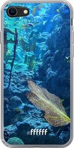 6F hoesje - geschikt voor iPhone 8 - Transparant TPU Case - Coral Reef #ffffff