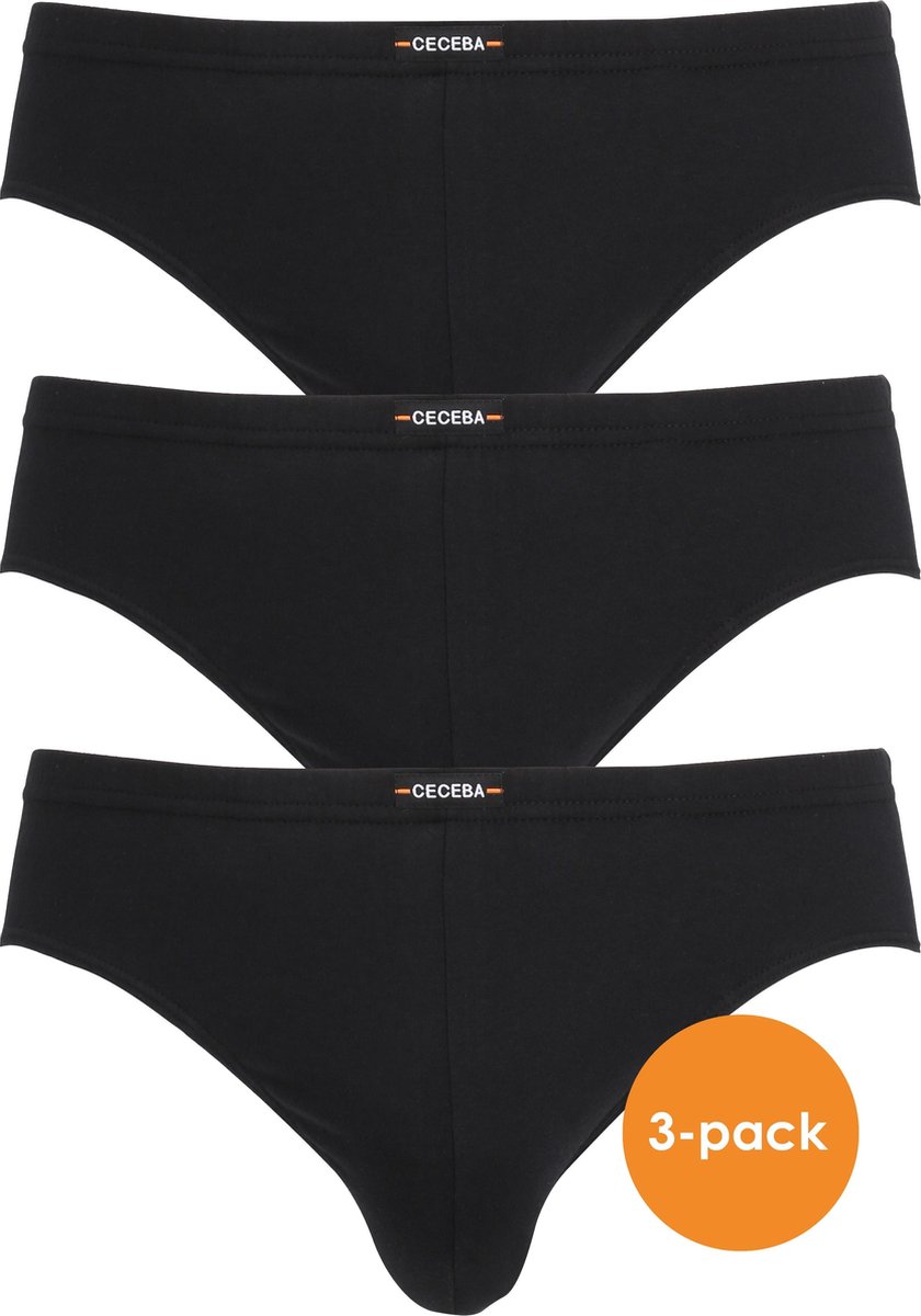 Ceceba heren slips (3-pack) - zwart - Maat: 4XL