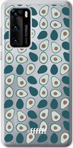 6F hoesje - geschikt voor Huawei P40 -  Transparant TPU Case - Avocado's #ffffff