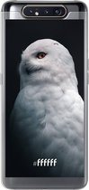 Samsung Galaxy A80 Hoesje Transparant TPU Case - Witte Uil #ffffff