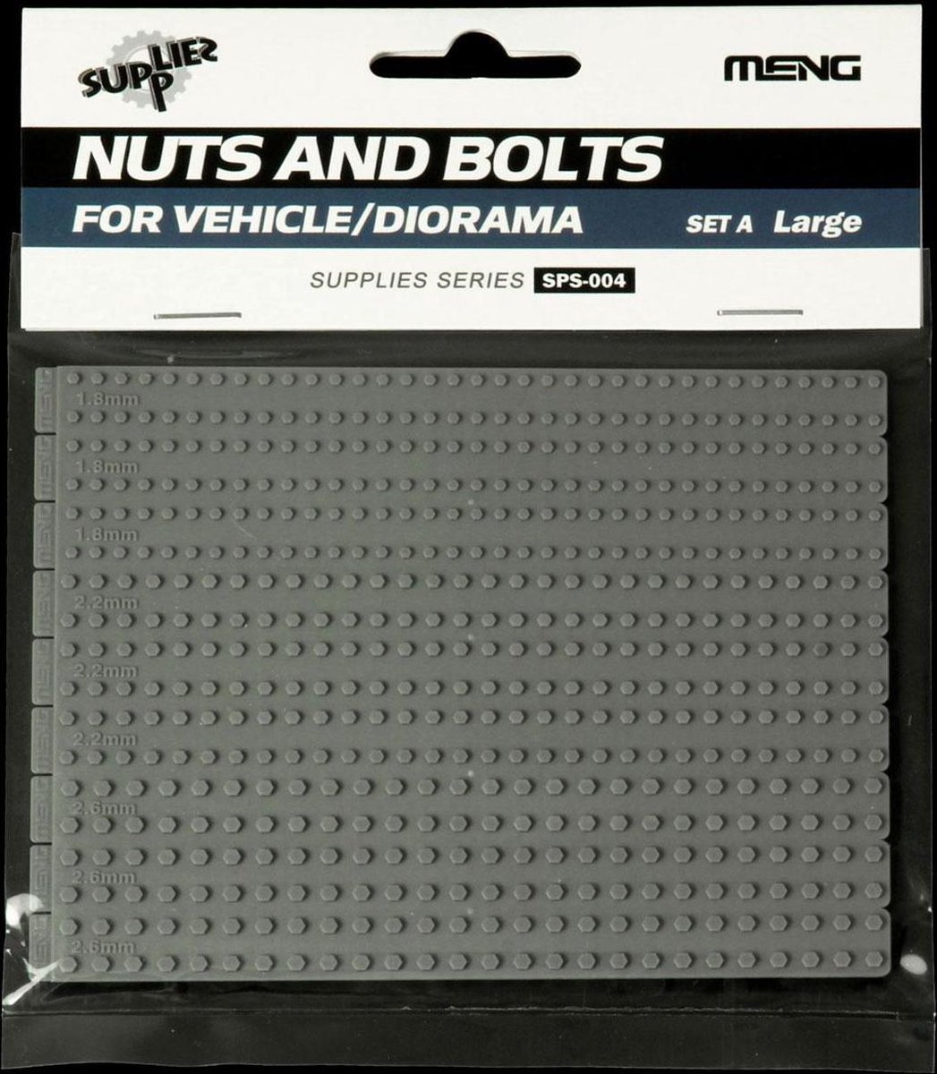 Meng Model Modelbouwdecoratie - SPS004 Nuts and Bolts Set A (Large) Accessoires set