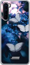 OnePlus Nord Hoesje Transparant TPU Case - Blooming Butterflies #ffffff