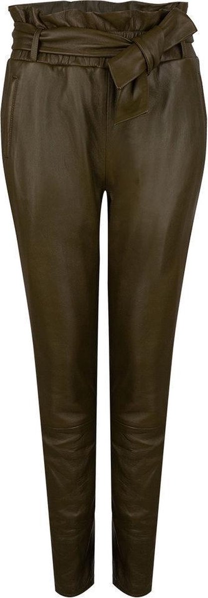 Dante6 Duncan leather pants - Olive Green | bol.com
