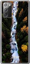 Samsung Galaxy Note 20 Hoesje Transparant TPU Case - Forest River #ffffff