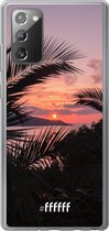 Samsung Galaxy Note 20 Hoesje Transparant TPU Case - Pretty Sunset #ffffff
