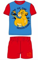 Disney Lion King pyjama - blauw - rood - Maat 128 / 8 jaar