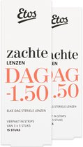 Etos Zachte Daglenzen -1,50 - 30 stuks (2 x 15)